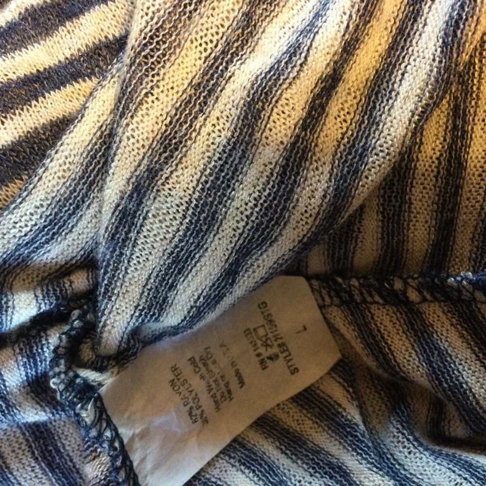 Anthropologie W5 Blue & Tan Sleeveless Tank Top L - Picture 8 of 8